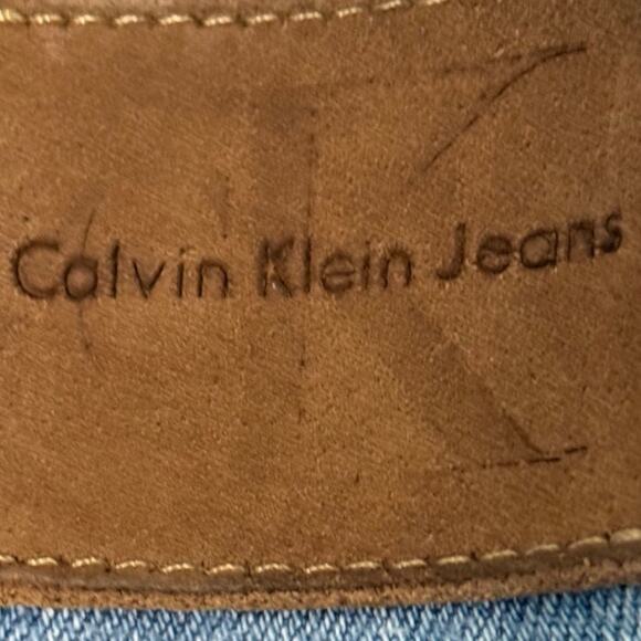 Vintage 90s Calvin Klein Easy Fit Jeans Men’s 34 Light Wash USA Denim - Picture 5 of 8